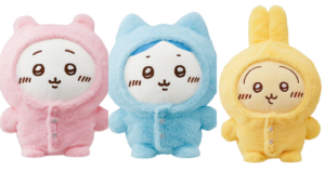 Bandai Announces "Chiikawa" Talking Plush Pajama Sets Featuring Chiikawa, Hachiware, and Usagi