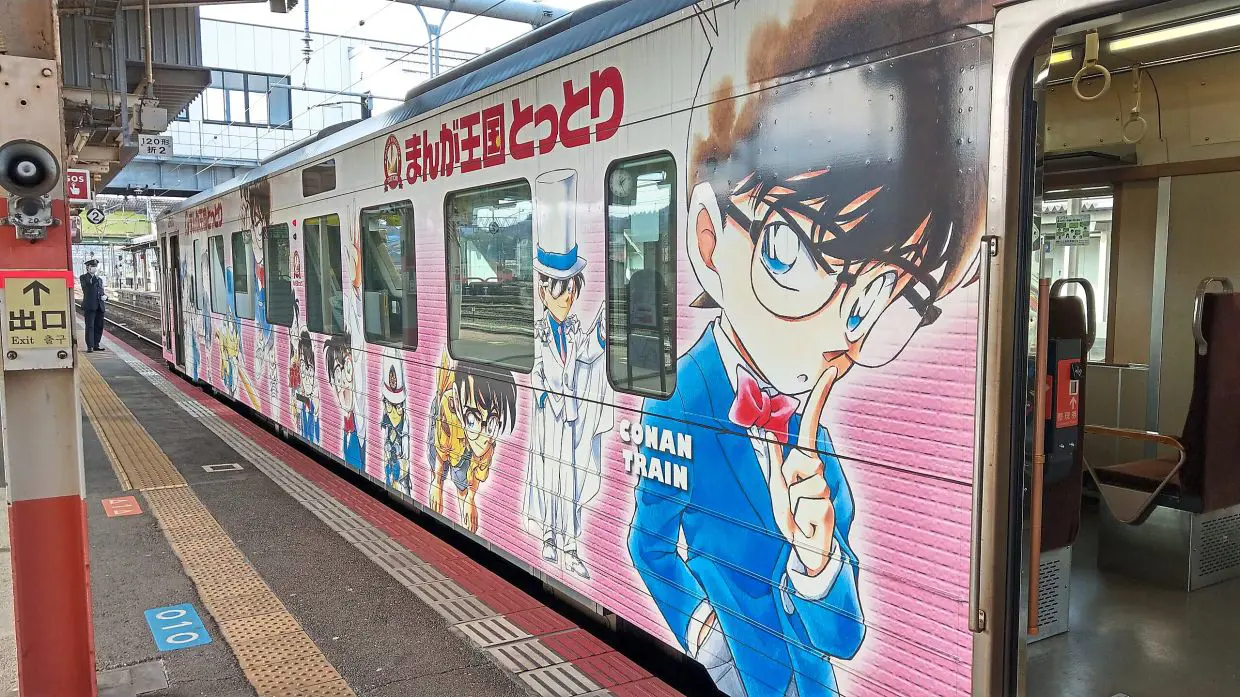 Detective Conan-themed train is back on the track in Japan's Tottori Prefecture | The Star