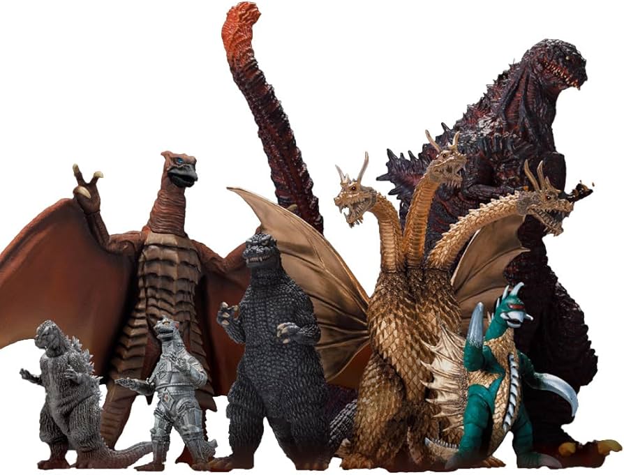 Amazon.com: Deagostini Toho Kaiju Collection Special Edition 1/700 Scale PVC Pre-Painted Figure Set : Toys & Games