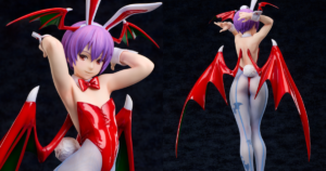 FREEing Unleashes "Darkstalkers" Lilith Bunny Ver. 1/4 Scale Figure, Sporting EX Special Move-Inspired Red and Green Outfit!