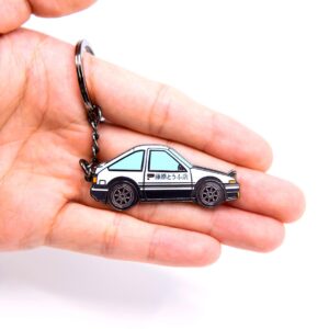 AE86 Hachiroku Trueno Corolla GTS Initial D Takumi Fujiwara Metal Enamel Keychain Car Racing Anime - Etsy