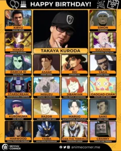Happy 60th birthday to Takaya Kuroda! Most known for Yakuza's Kazuma Kiryu, but also the voice of Ellroy Harwood in the Calvard arc. : r/Falcom