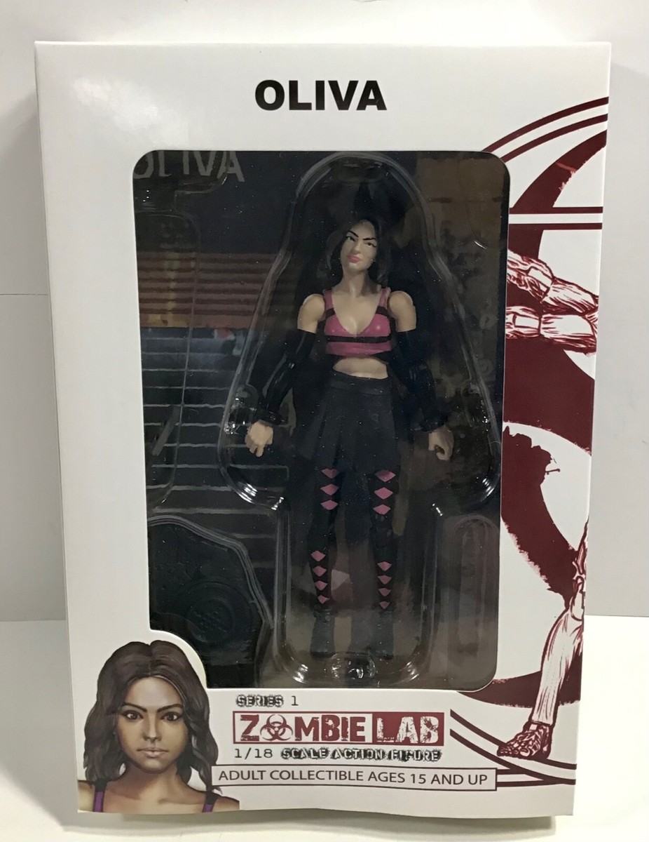 Zombie Lab Oliva 4" Action Figure Female Survivor Olivia Walking Dead new boxed