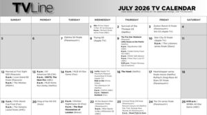 July 2026 TV Schedule: Printable What To Watch Calendar — Premieres & Finales List