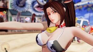 Mai Cow Bikini and SNK Heroines Costumes 🐄 KOF XV mod