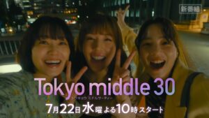 The poster for “Tokyo Middle 30,” which premieres on Wednesday, July 22, is now complete! - のん 公式サイト