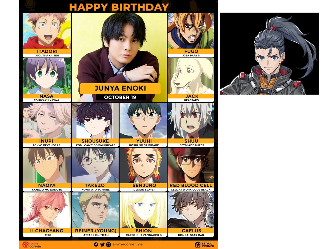 Happy birthday to the Japanese voice of Matthew, the talented Junya Enoki! : r/Xenoblade_Chronicles