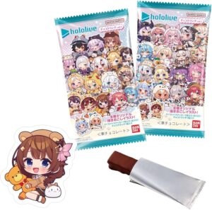 Amazon.co.jp: Bandai Hololive Productions Chocolate Crunch, Vol.1, 20 pieces, Confectionery, Semi-Chocolate : Hobbies