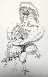 Motoko Kusanagi from Ghost in the Shell by by Yukinobu Tatsu : r/Dandadan