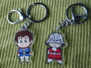 Gundam Char Aznable Amuro Ray 2 inch acrylic charm
