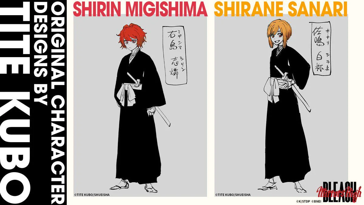 New "BLEACH Mirrors High" Original Characters designed by Kubo. : r/bleach