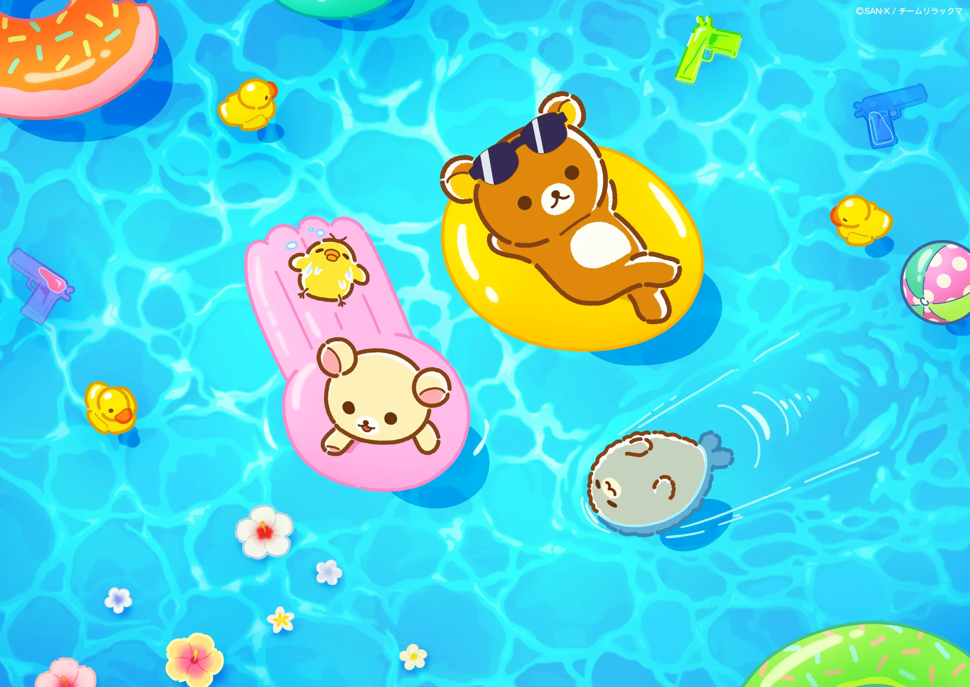 The ban on “summer enjoyment illustrations” by the anime “Rilakkuma” Production I.G has been lifted ♪ | San-x Net