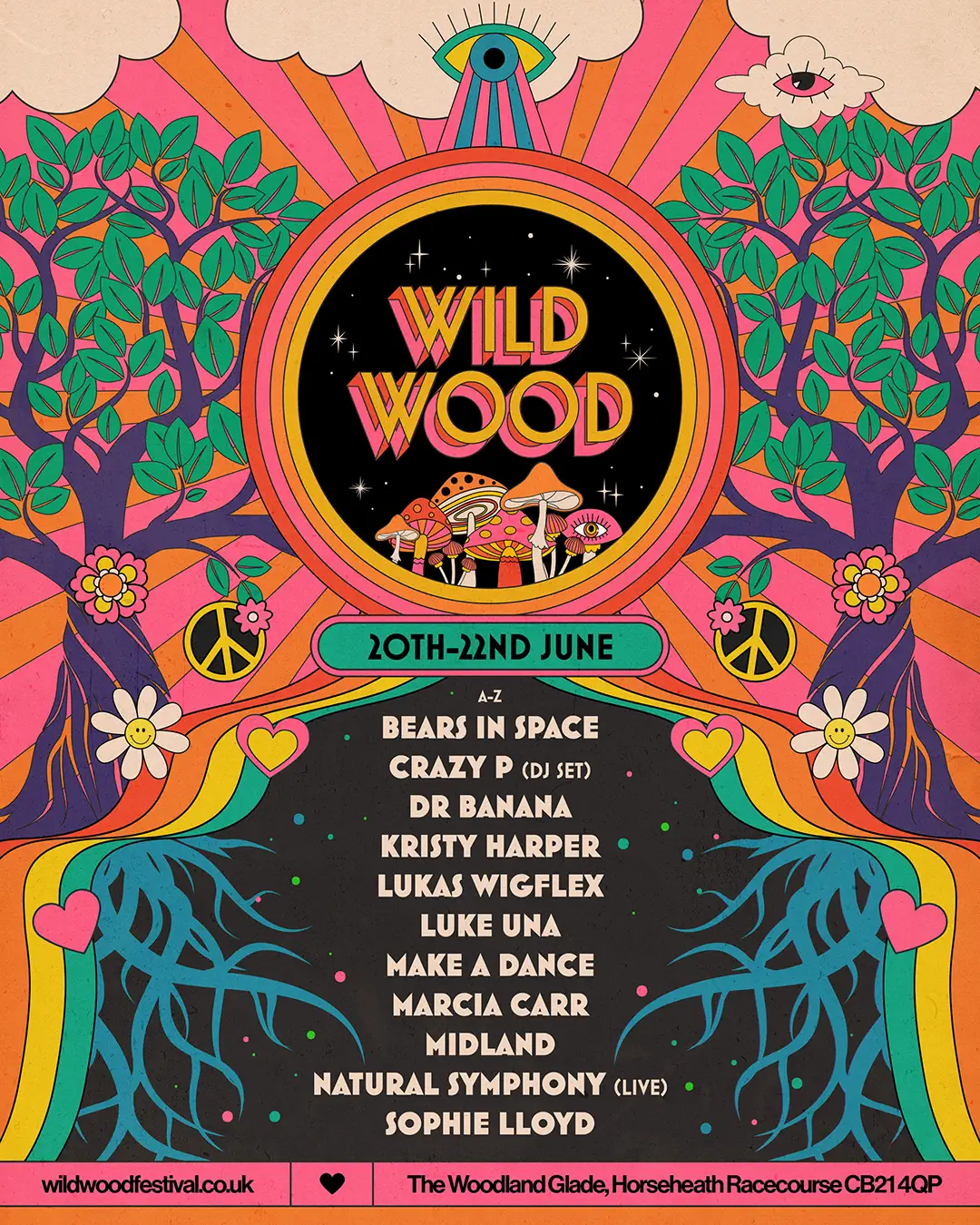 Wild Wood Festival at The Woodland Glade, Horseheath Racecourse, South + East