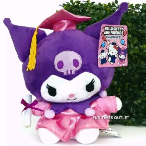 Sanrio Kuromi 10" Graduation Plush Class 2026 Hello Kitty And Friends Collection