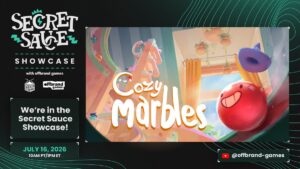 Cozy Marbles will be in the #SecretSauce2026 Showcase! We've got a big announcement to share on July 16th, i'm genuinely excited👀👀 @offbrand_games