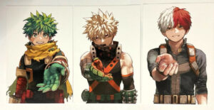 My Hero Academia vol.42 x3 Postcard Izuku Midoriya Katsuki Bakugo Shoto Todoroki | eBay