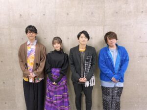 The Main Cast of Kimetsu no Yaiba (Hanae Natsuki, Kito Akari, Shimono Hiro & Matsuoka Yoshitsugu) from their appearance on Jump Festa 2021 : r/seiyuu