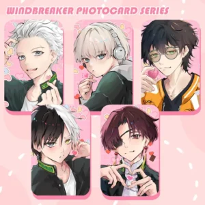 Windbreaker Anime Shimmer Photocards | Hayato Suo, Haruka Sakura, Ren Kaji