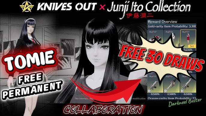 【KNIVES OUT】 🌀💀 JUNJI ITO COLLECTION Collaboration Item & Stuff Preview || Free TOMIE + 30 Draws 🎁