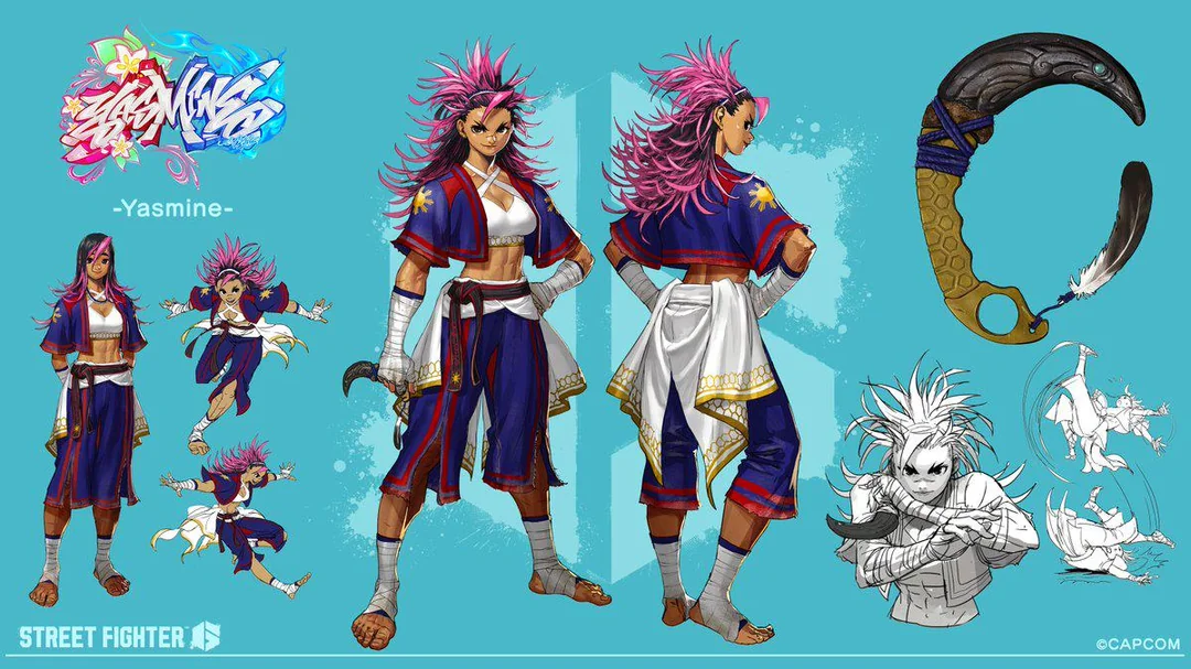 Yasmine's character reference sheet : r/StreetFighter