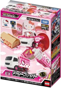Amazon.co.jp: Takara Tomy Job Braver TJBEX Carry Braver Hello Kitty Express Truck Mini Car Toy for Ages 3 and Up : Toys & Games