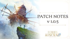 Echoes of Aincrad - Update File Ver.1.0.5 Distribution Announcement