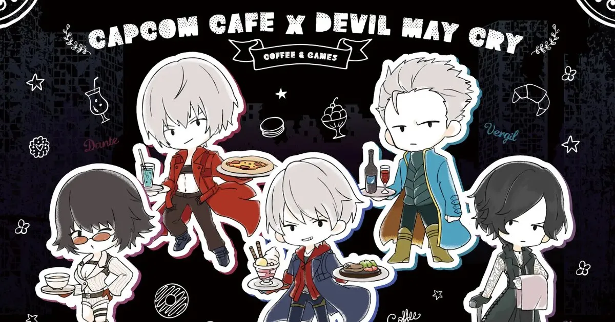 Capcom Cafe and the "Devil May Cry" Series Collaboration Announced! Main Visual Revealed!