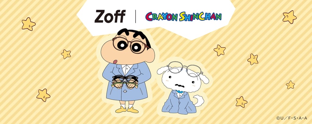 Zoff × Crayon Shin-chan Eyewear Collection Launches — Chocobi Becomes a Glasses Case, Buriburizaemon's Nose Becomes a Pouch – ANI-BOX