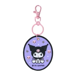Sanrio Kuromi Embroidered Patch Keychain