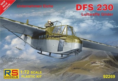 DFS 230 "Unternehmen Eiche" German glider (1/72 model kit, RS 92269) | eBay