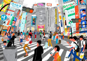 Yuki Uebo - Shibuya Scramble Crossing in Tokyo