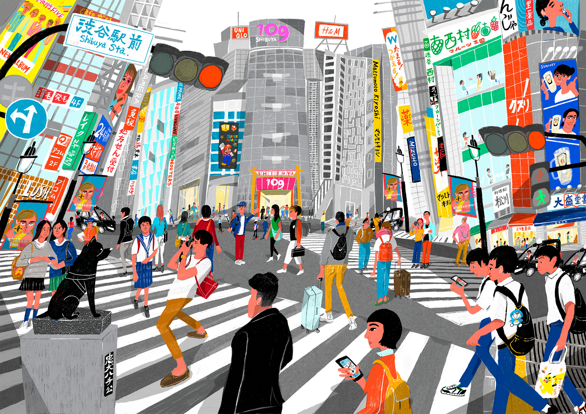 Yuki Uebo - Shibuya Scramble Crossing in Tokyo