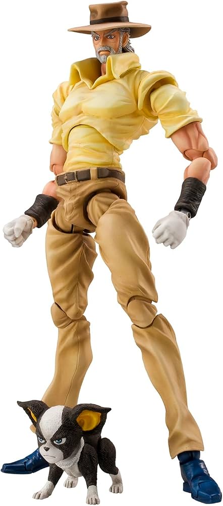 Amazon.com: JoJo's Bizarre Adventure Part 3: Joseph Joestar & Iggy Chozokado Action Figure : Video Games