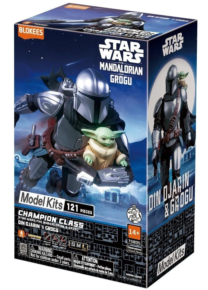 Blokees Star Wars Classic Class CC05 The Mandalorian and Grogu Din Djarin & Grogu Model Kit