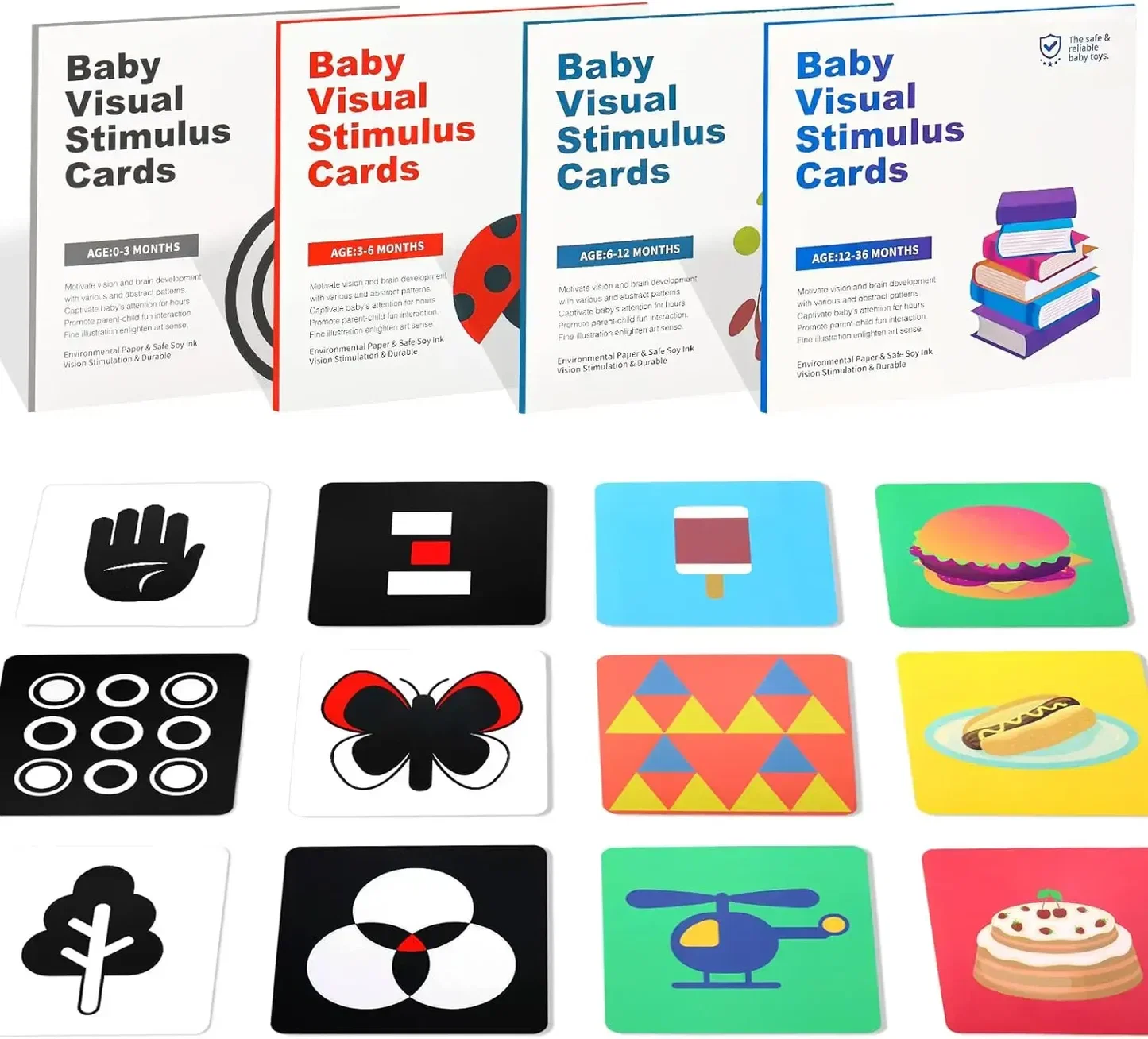 Infant and Toddler Visual Stimulation Card Set – Little Bubbaz