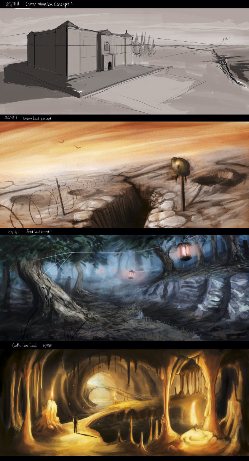 Horror game concept art – Tom McGrath