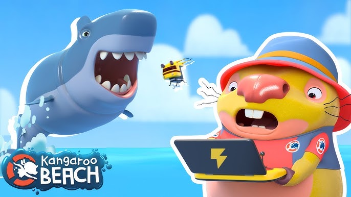 Uh-Oh! Shark Madness at the Beach!🦈⛱️ | Amazing Rescue Videos for Kids | Kangaroo Beach
