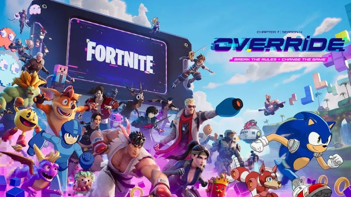 Fortnite Chapter 7 Season 4 Override brings Sonic, Kingdom Hearts, Mega Man and more | GosuGamers
