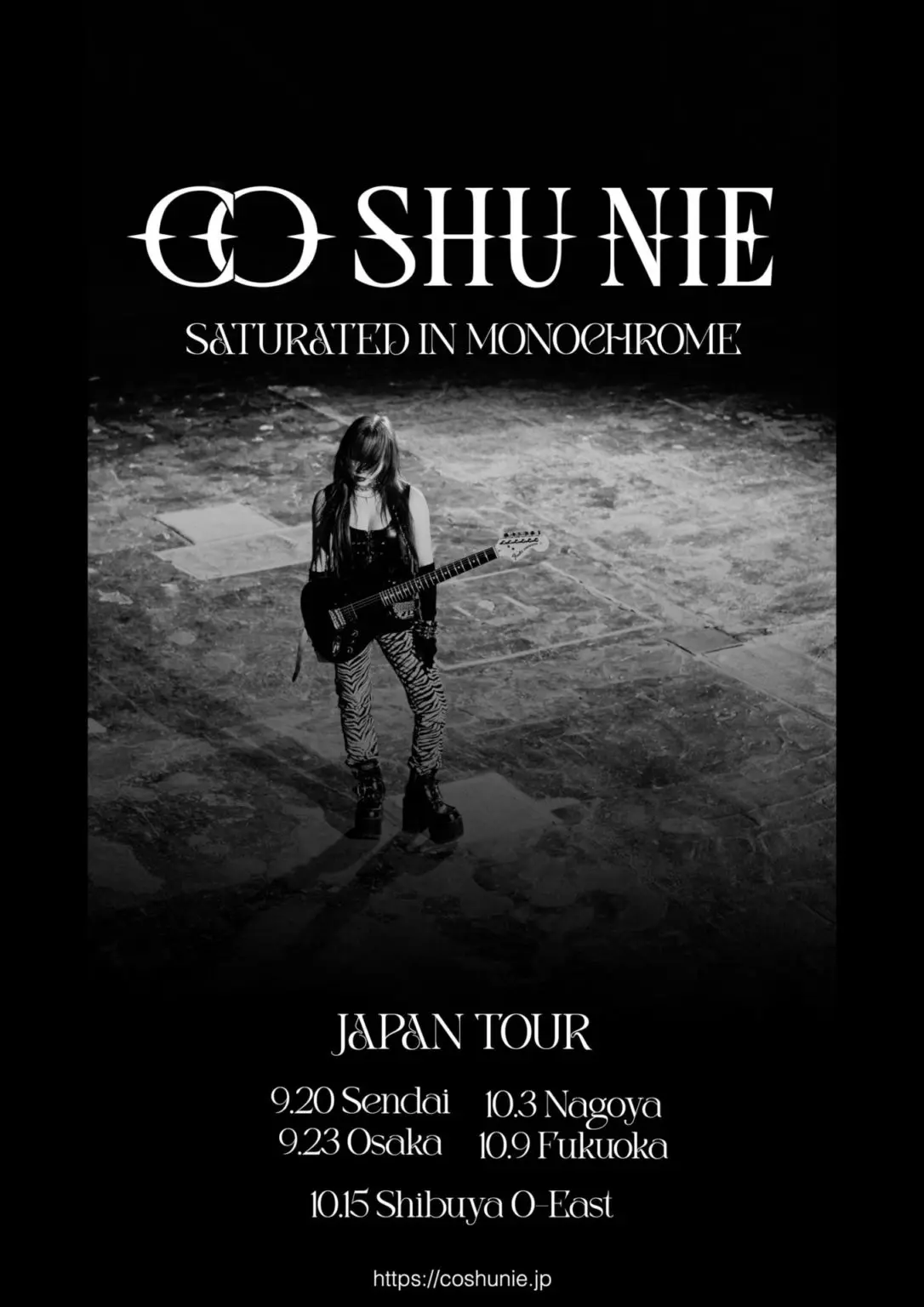 Cö shu Nie JAPAN TOUR 2026 〜SATURATED IN MONOCHROME〜 at