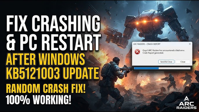ARC Raiders — Fix Crashing & PC Restart After Windows KB5121003 Update | Random Crash Fix