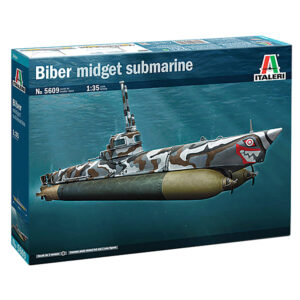 U-Boot Biber Midget Submarine 1/35 Kit Italeri (5609s) 1:35 Scale Plastic by Italeri