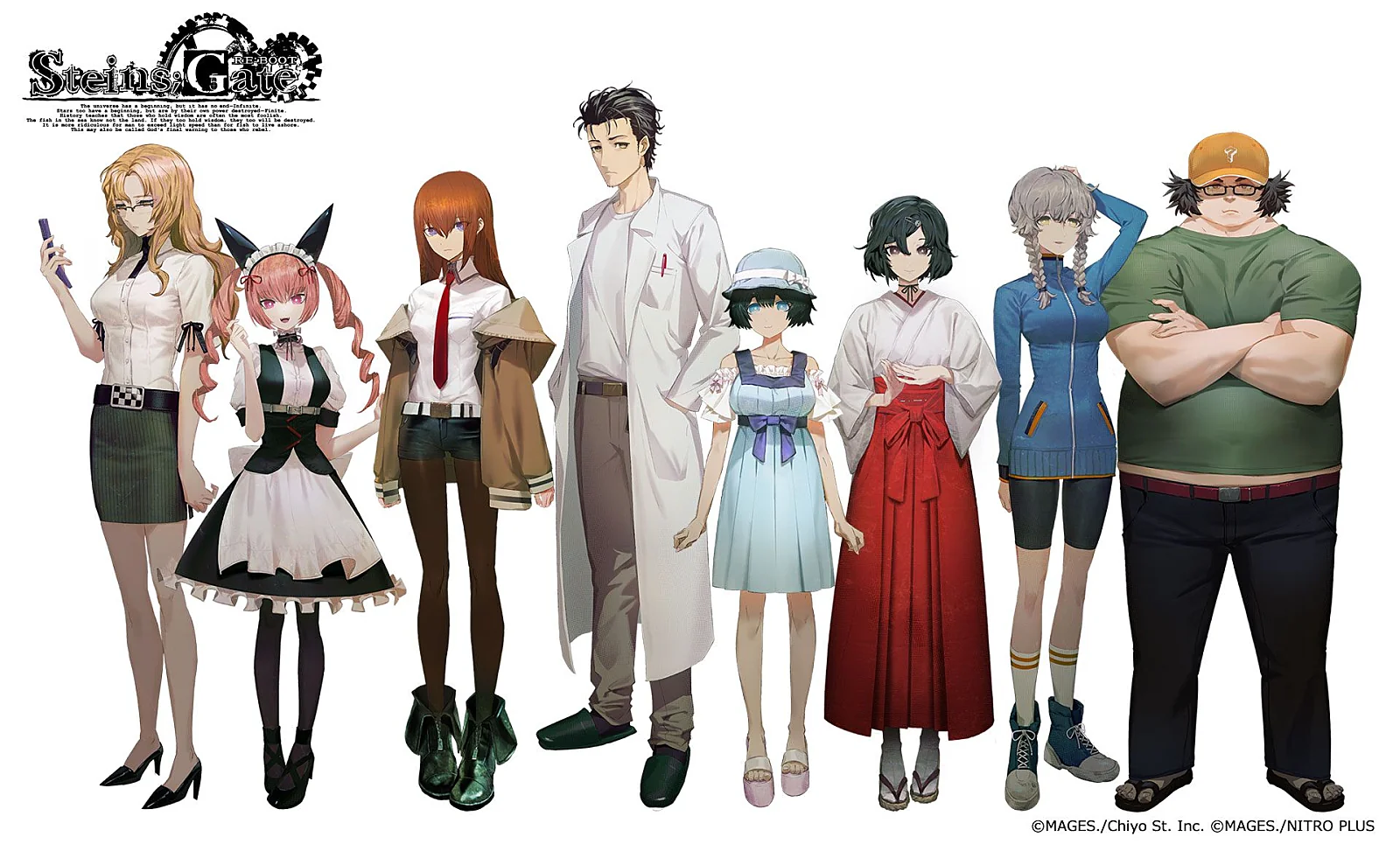 Which Steins;Gate Re:Boot character design do you like best? : r/steinsgate