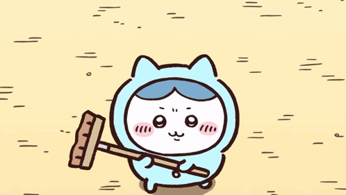 Hachiware Chiikawa GIF - Hachiware Chiikawa Nantoka nare - Discover & Share GIFs