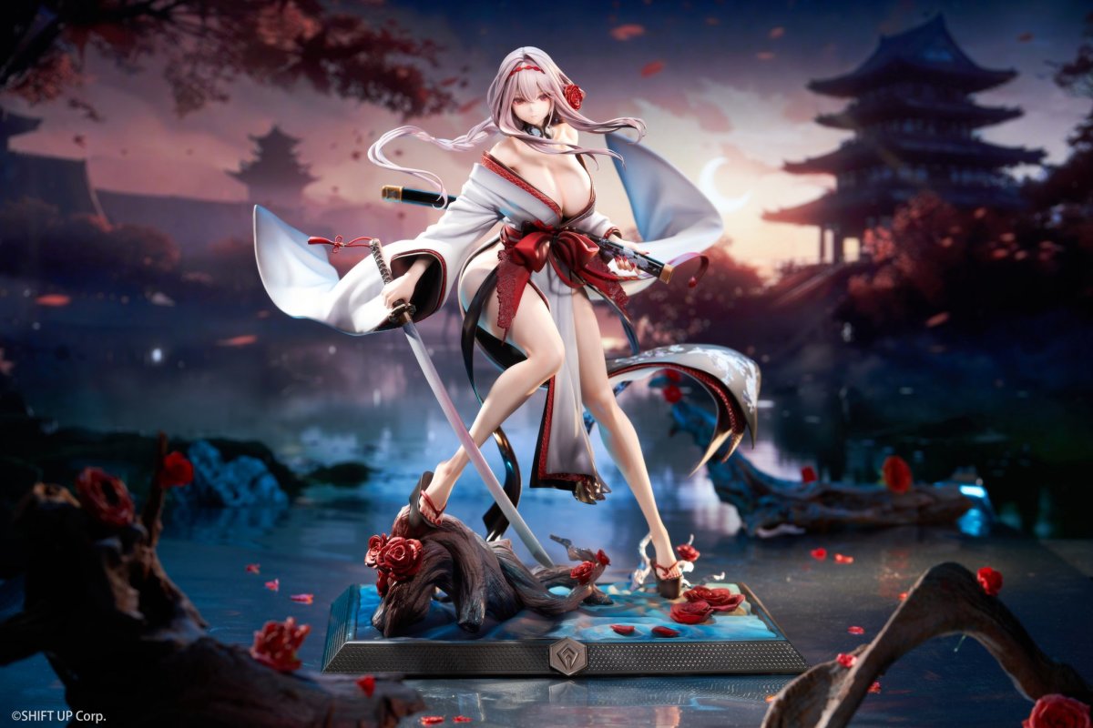Hobby Sakura Reveals Painted Prototype of Goddess of Victory: NIKKE "Guren: Black Shadow - Longing Flower 1/4 Scale Figure"!