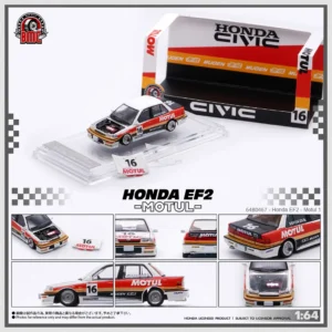 Preorder] BM Creations 1:64 Honda Civic EF2 1991 - White - Motul (RHD – Horizon Diecast