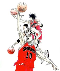 Inoue's posters for his scholarship and his thoughts in an interview about characters going to USA : r/RealSlamDunk