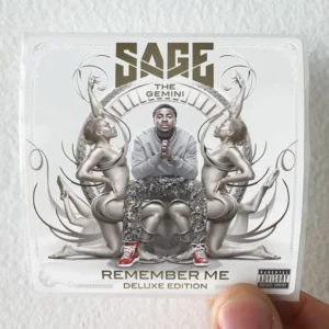 Sage The Gemini Remember Me Album Cover Sticker