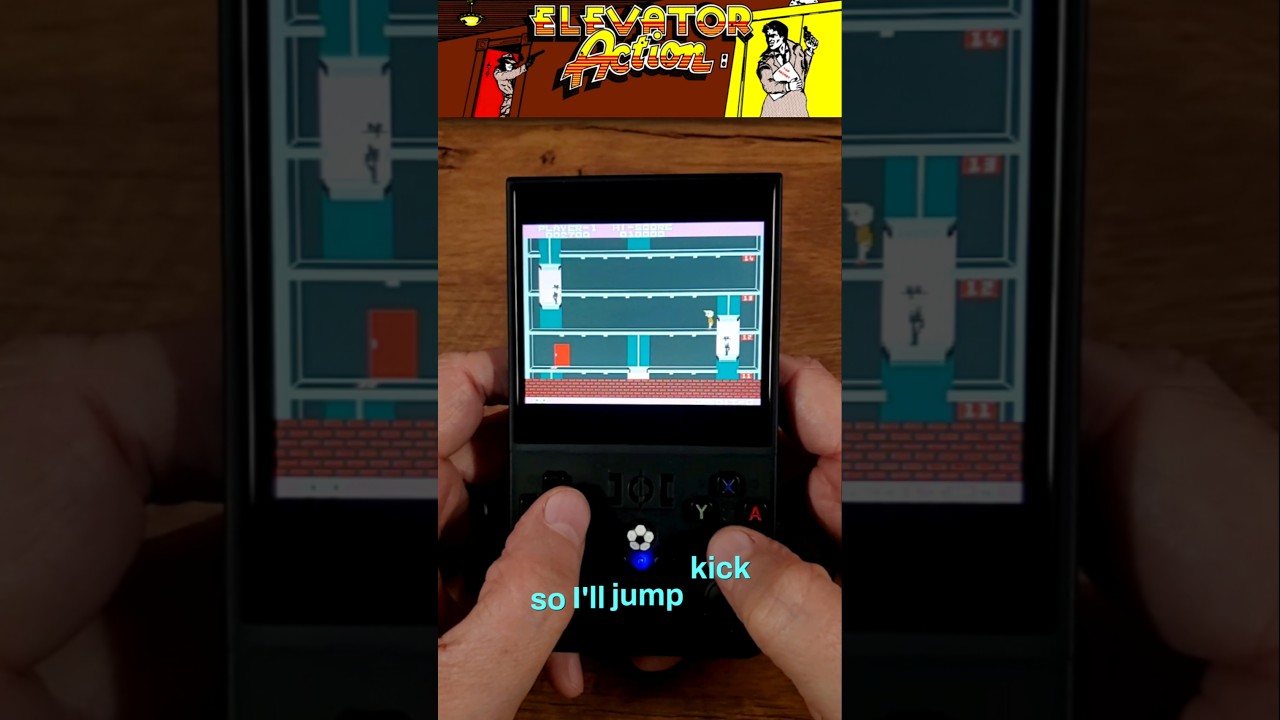 Arcade ELEVATOR ACTION from Taito on the R36 MAX - YouTube
