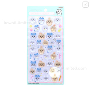 Japan Chiikawa Bonbon Drop Seal 3D Sticker - Chiikawa & Hachiware & Usagi : Blue | Kawaii Limited