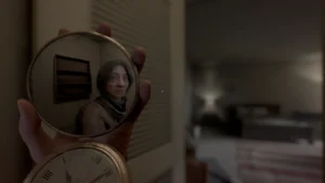 Making a horror game (Perceptum) where you play a medium in a creepy house (classic story). But I wanted core mechanics that make player uncomfortable and paranoiac: a mirror to see the